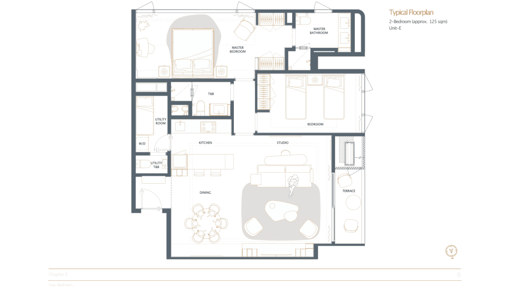 Shang Summit Floor Plan 2BR