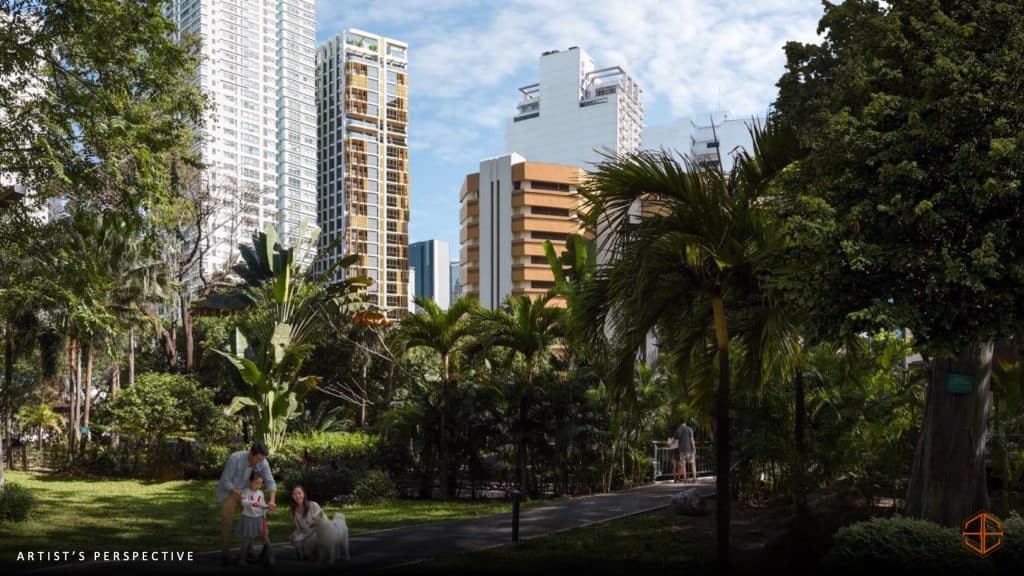 Eluria by Arthaland luxury condo facade in Legazpi Village Makati