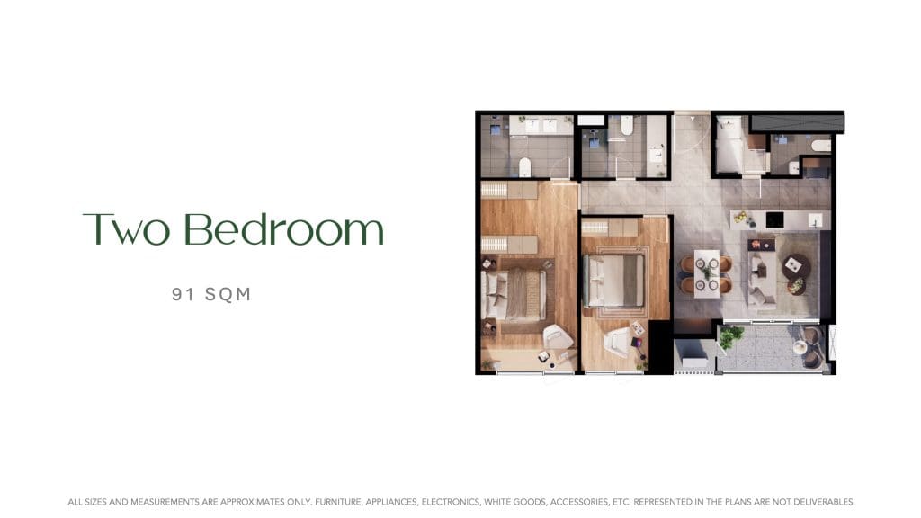 Sondris by Arthaland | Green Condo, Legazpi Village Makati Two Bedroom