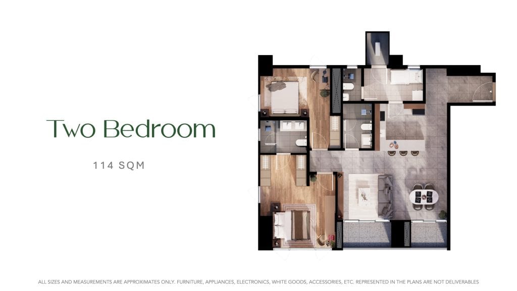 Sondris by Arthaland | Green Condo, Legazpi Village Makati Two Bedroom