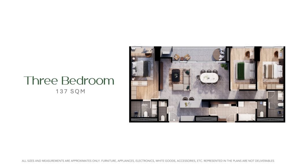 Sondris by Arthaland | Green Condo, Legazpi Village Makati Three Bedroom